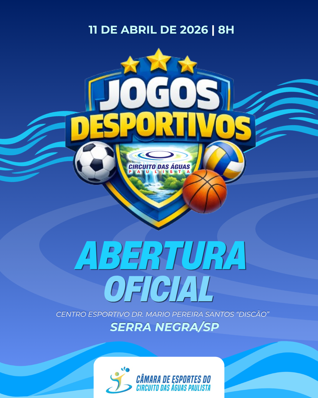 JOGOS DESPORTIVOS DO CIRCUITO DAS ÁGUAS PAULISTA - 2026