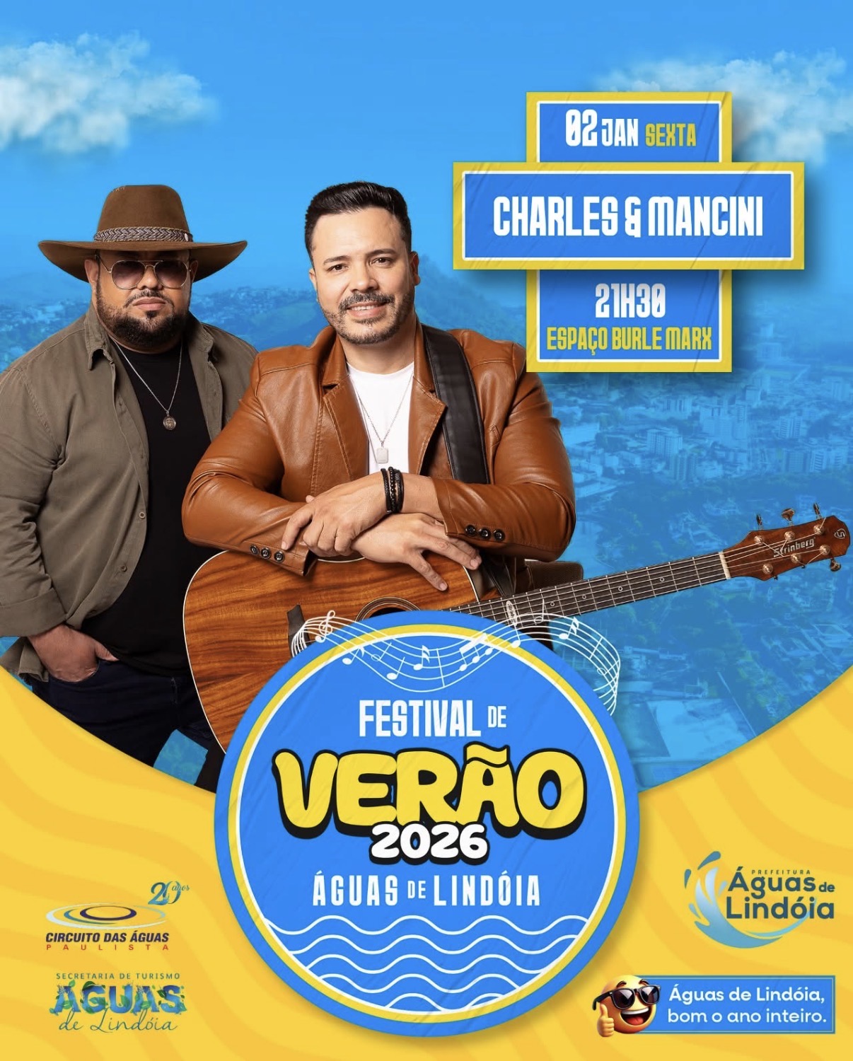 Festival de Verão 2026 - Águas de Lindóia