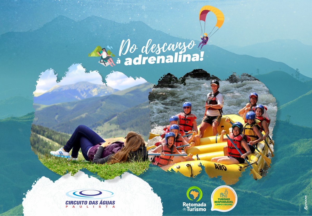 Do Descanso à Adrenalina com as melhores opções de viagem no Circuito das Águas Paulista