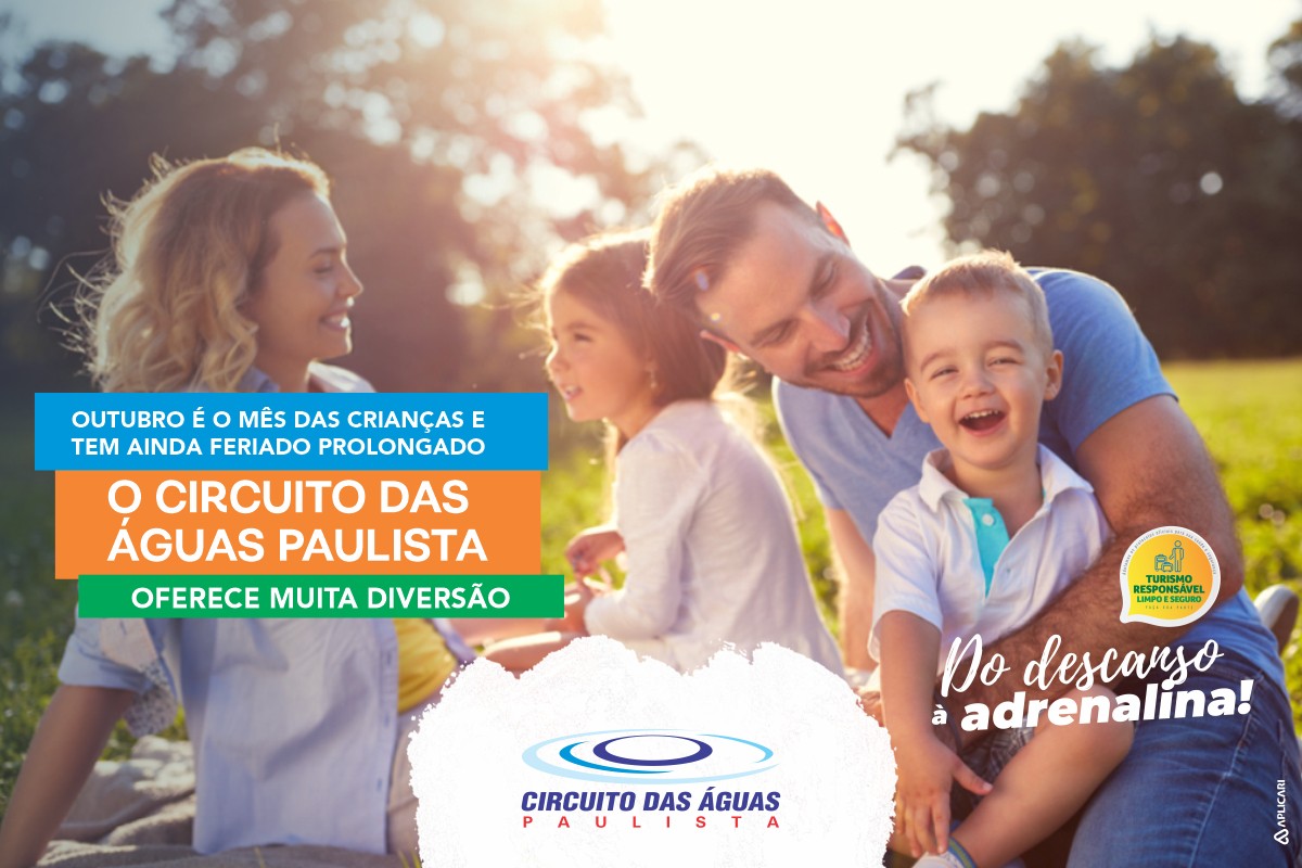 Outubro é o mês das crianças e tem ainda feriado prolongado O Circuito das Águas Paulista oferece muita diversão