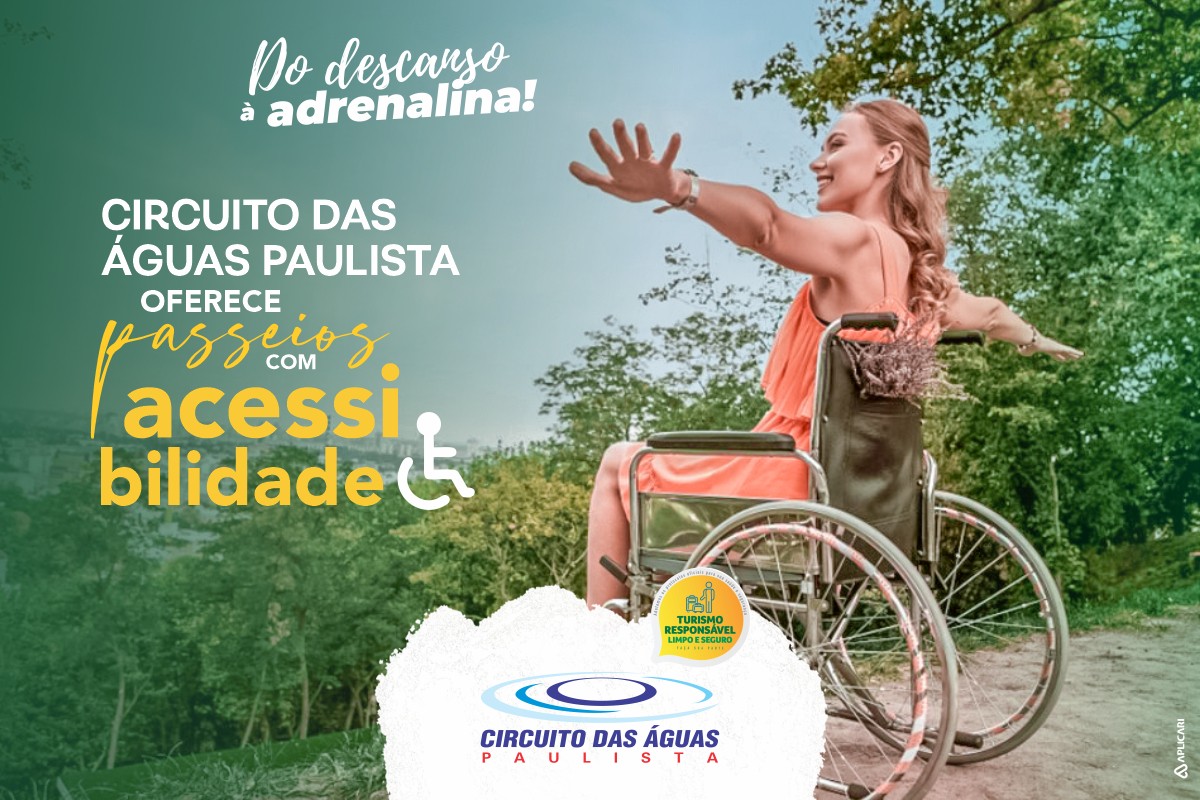 Circuito das Águas Paulista oferece passeios com acessibilidade 