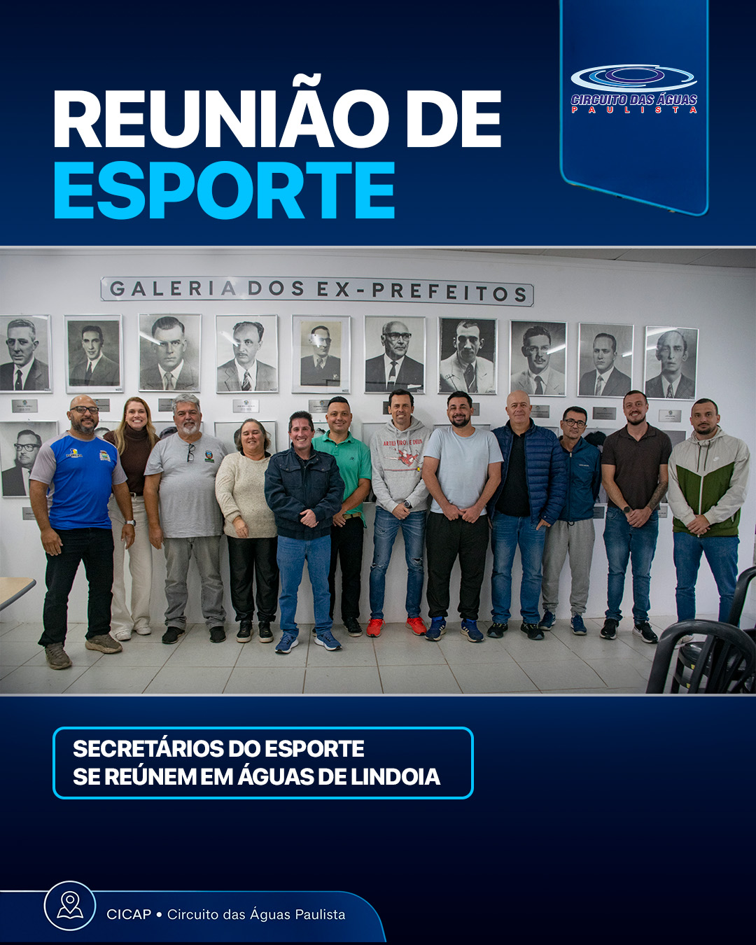 Secretários de Esportes do Circuito das Águas Paulista se reúnem em Águas de Lindóia