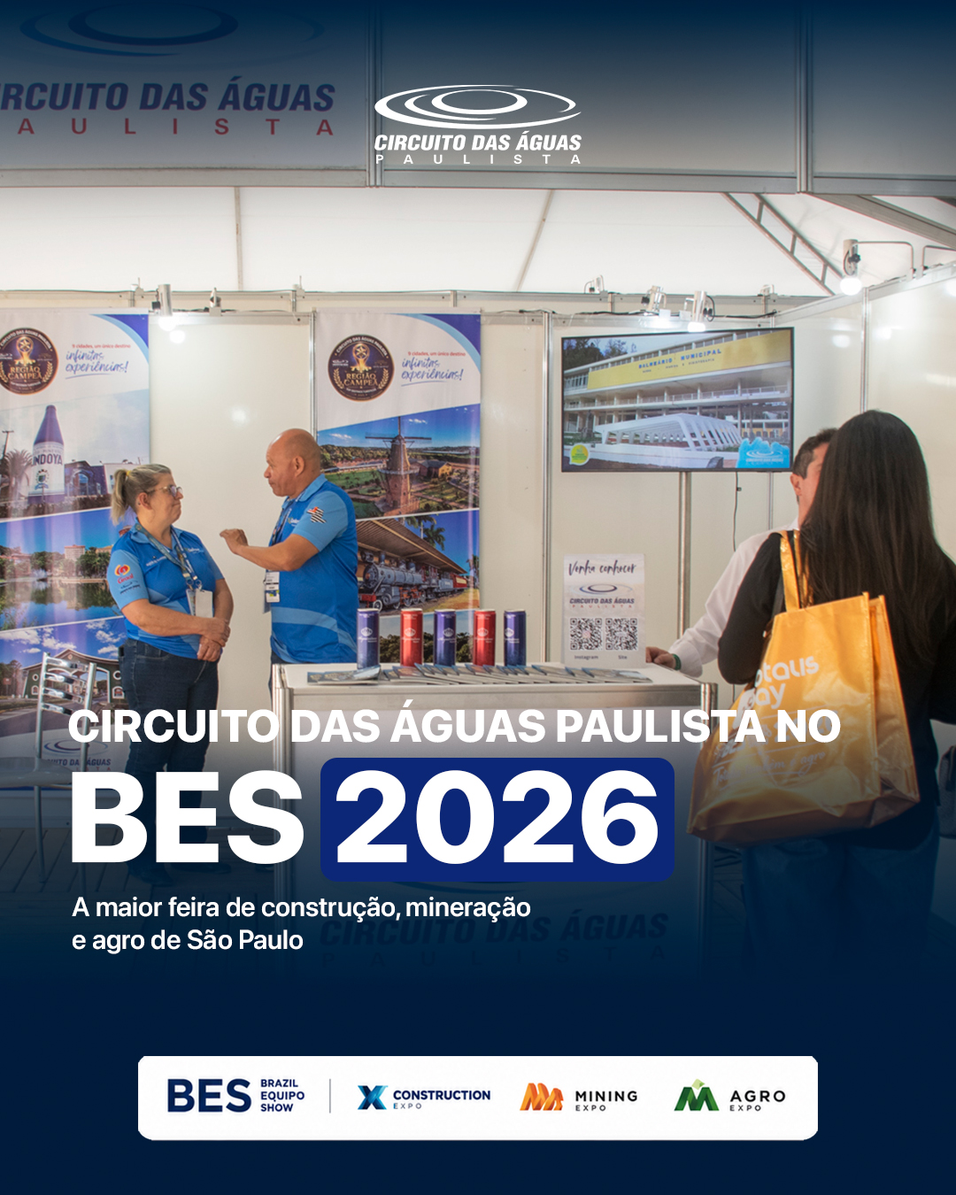 Circuito das Águas Paulista marca presença no BES 2026 em Jaguariúna