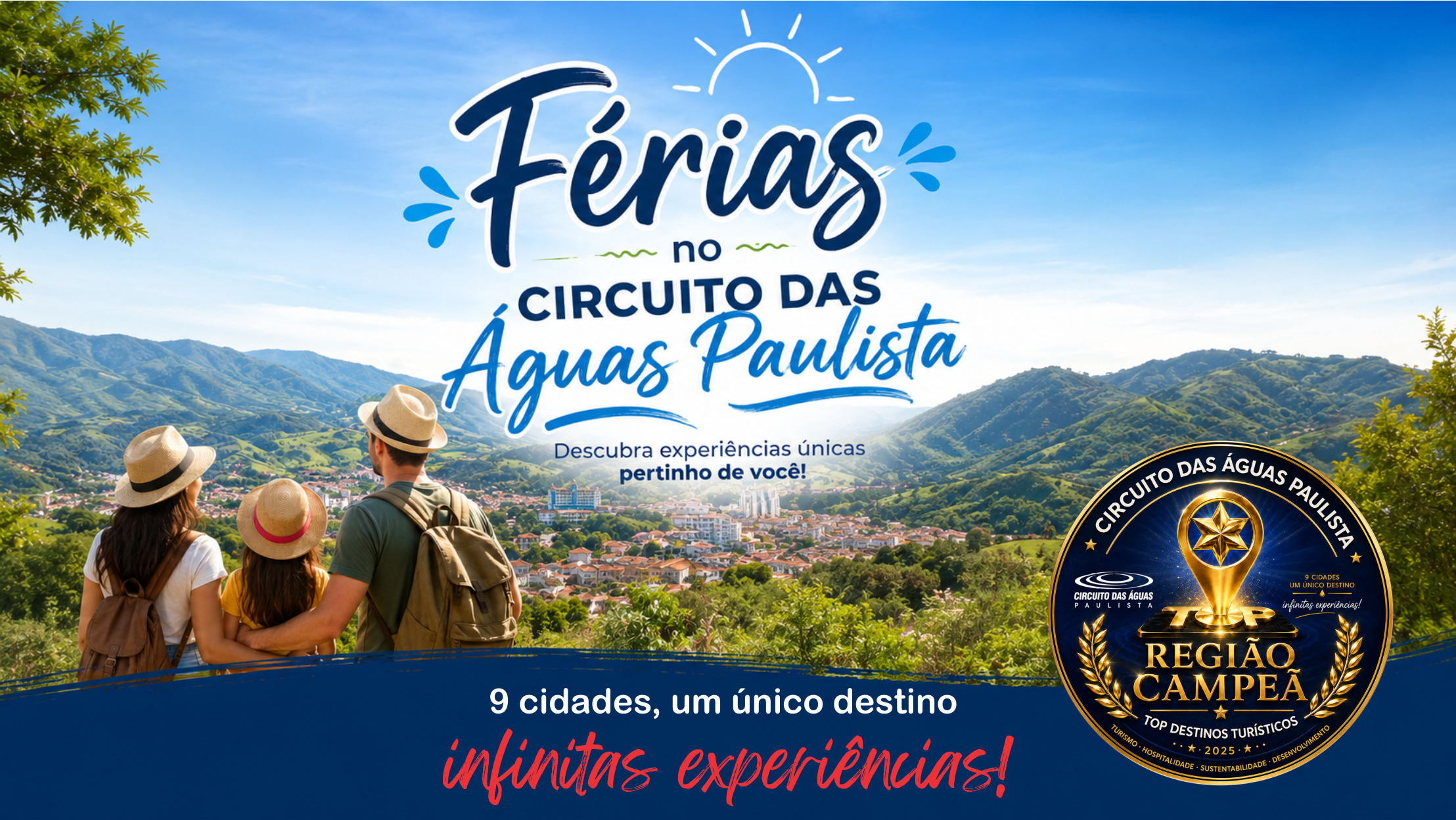 Férias de Julho: Circuito das Águas Paulista reúne natureza, gastronomia, aventura e lazer para toda a família