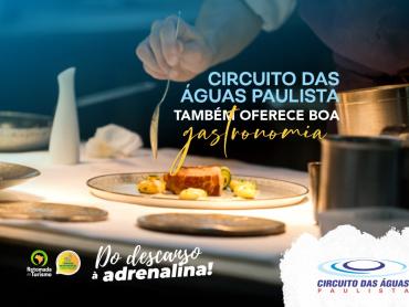 Circuito das Águas Paulista também oferece boa gastronomia