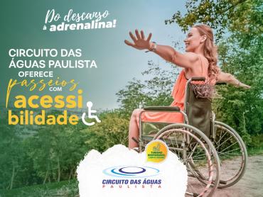 Circuito das Águas Paulista oferece passeios com acessibilidade 