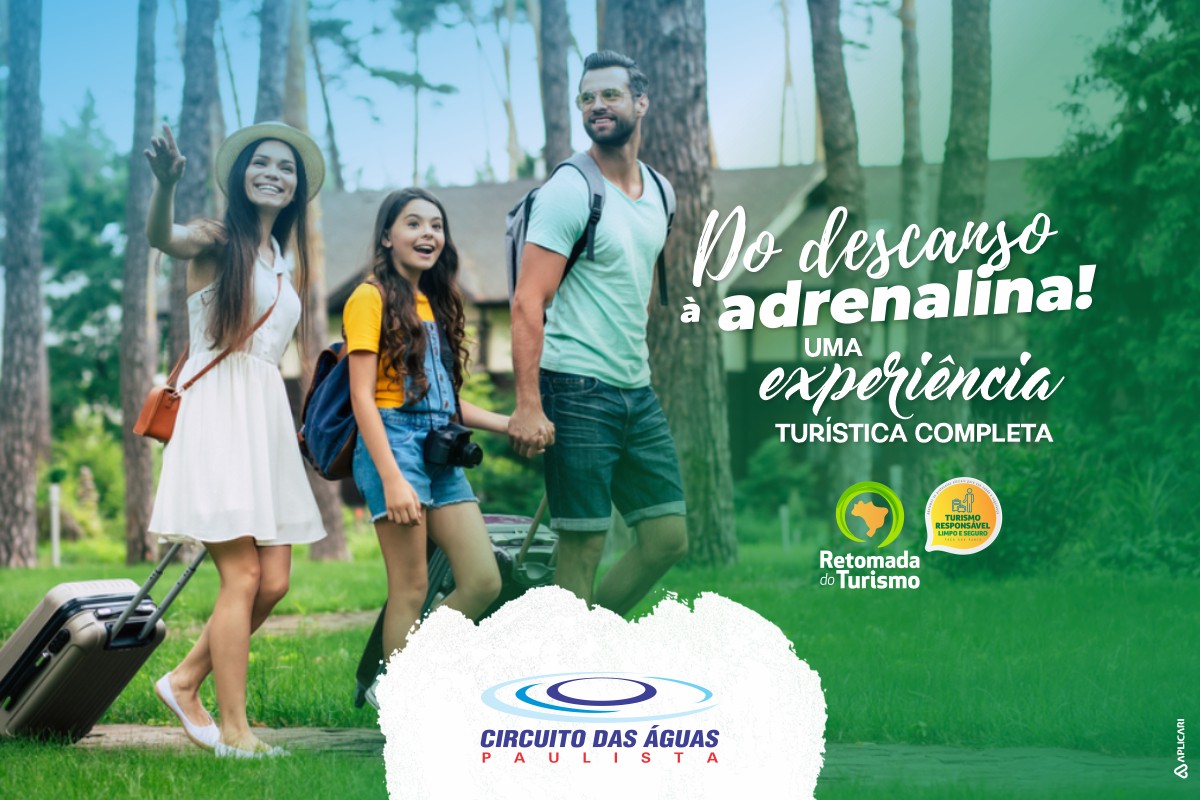 Do Descanso à Adrenalina o Circuito das Águas Paulista oferece uma experiência turística completa