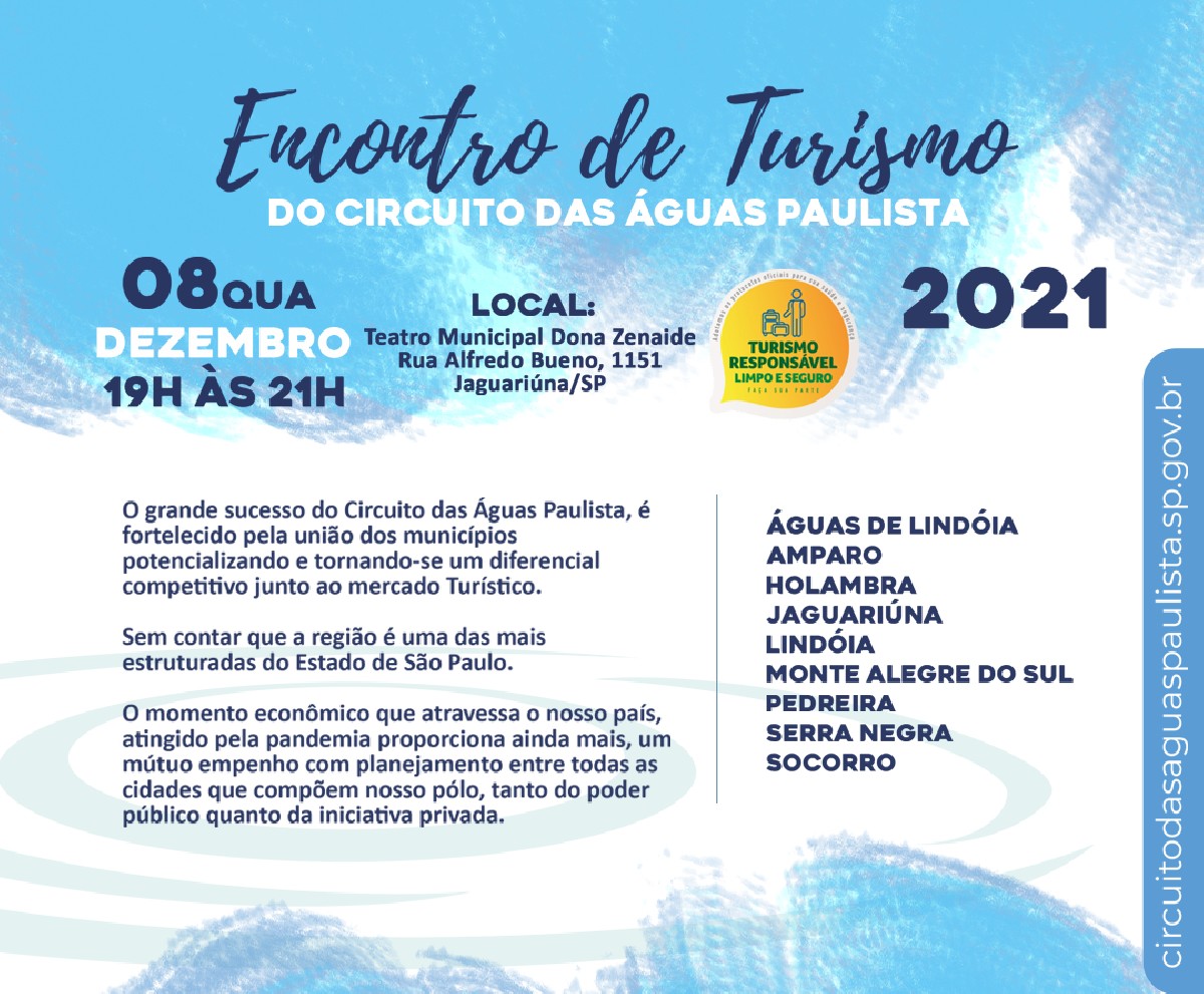 Circuito das Águas Paulista promove Encontro de Turismo